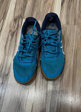 Кросівки волейбольні asics синьо-бірюзові