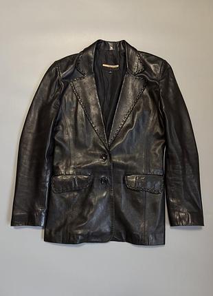 Женский кожанный пиджак vent couvert leather size s