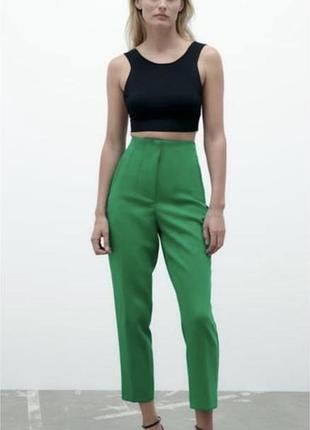 Брюки зелені zara