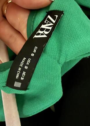 Брюки зелені zara 5