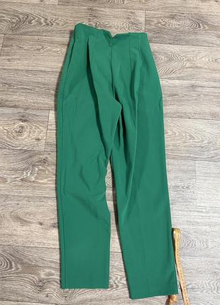 Брюки зелені zara 4