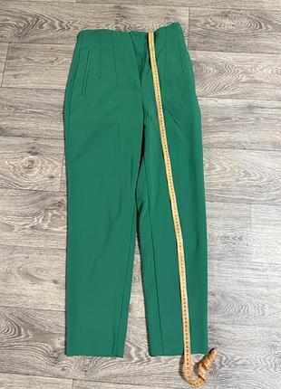 Брюки зелені zara 2