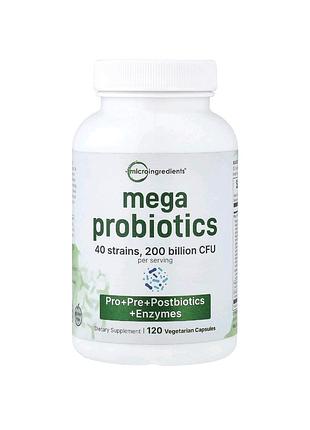 Mefa probiotic,  40 штамів, 20 млрд куо в 1 порції, 120 капсул