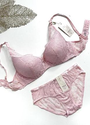 Ажурний комплект жіночої білизни на чашку в/с 75-80