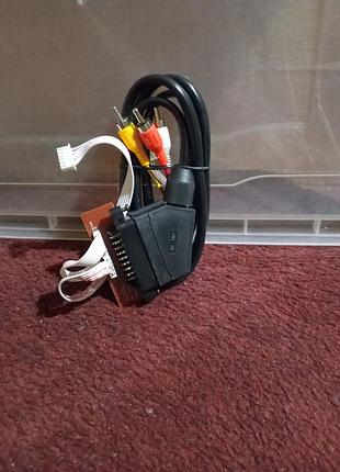 Кабель scart – 3 rca.