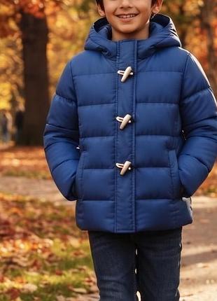 Куртка дитяча united colors of benetton синя демісезонна 130 см