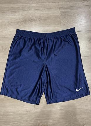 Вінтажні спортивні шорти nike темно-сині made in usa (l)