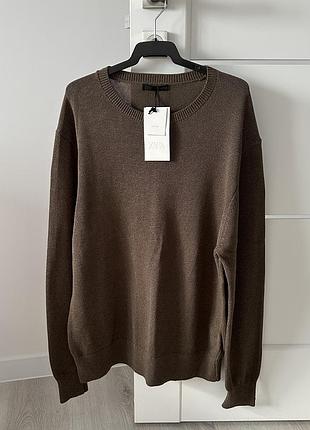 Новий чоловічий светр zara бавовна