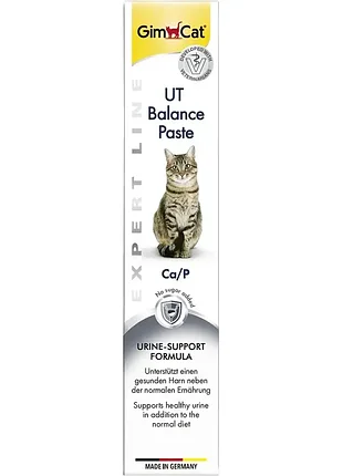 Gimcat expert line ut balance ничевичка для котов паста для мочевыводящей системы мочекаменная болезнь уролитиаз 50 г