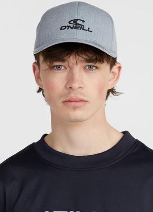 Серая унисекс кепка бейсболка o'neill wave cap хлопок/полиэстр