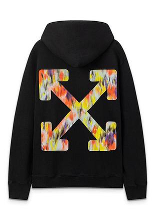 Чоловіче чорне худі off white xs-xxl демісезон