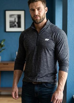 🧥 спортивний лонгслів / реглан myprotein на блискавці | розмір m-l