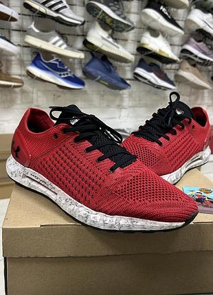 Чоловічі кросівки under armour ua hovr sonic для бігу тренувань залу спортивні червоні сітка оригінал бу 45.5-46 р повсякденні легкі бігові дихаючі