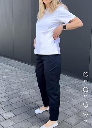 Медичні штани medlook2019 чорні, розмір 52, на бедра 110-114 саржа