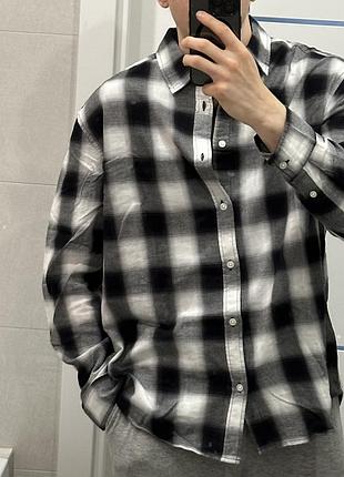 Сорочка фланелева h&m в клітинку 3