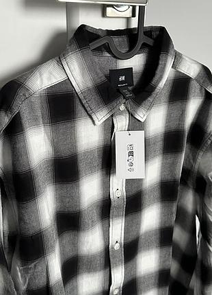 Сорочка фланелева h&m в клітинку 5