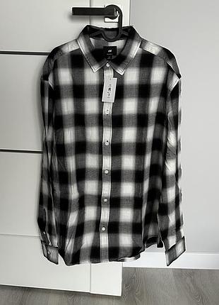 Сорочка фланелева h&m в клітинку 6