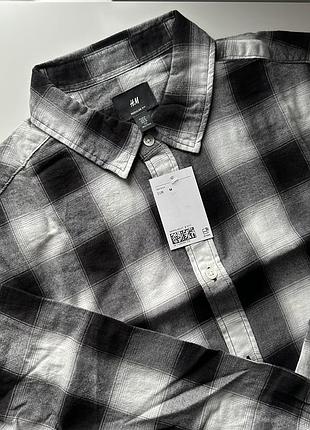Рубашка фланелевая h&amp;m в клетку