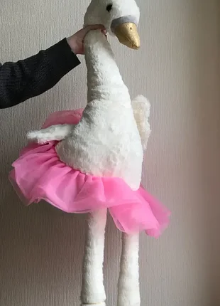 Мягкая игрушка лебедь 100 см.
