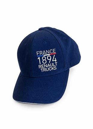 Синя чоловіча кепка renault trucks france 1894