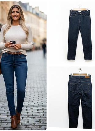 Tommy hilfiger, classic straight, жіночі класичні стречеві джинси синього кольору, розмір w27l32