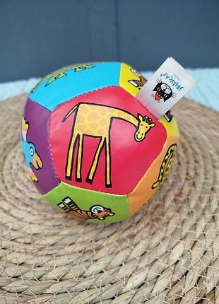 Розвиваючий м'яч jellycat jungly tails boing ball різнокольоровий