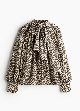 Блуза свободного кроя с объемными руками h&amp;m