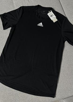 Мужская тренировочная футболка adidas performance essential оригинал, черная спортивная футболка адидас оригинал м