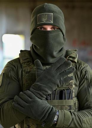 Тактичний флісовий комплект 3 в 1 олива вт6387