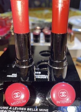 Помада chanel les beiges healthy glow lip balm, набір бальзамів для губ,косметика,макіяж