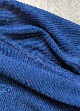 Мужская флисовая кофта флиска trespass keynote 1/ 2 zip micro fleece темно-синего цвета 4