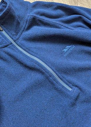Мужская флисовая кофта флиска trespass keynote 1/ 2 zip micro fleece темно-синего цвета 3
