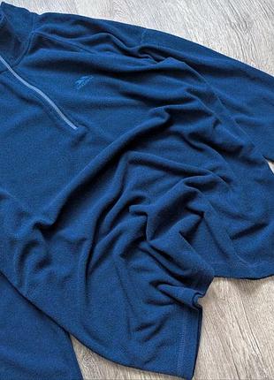 Мужская флисовая кофта флиска trespass keynote 1/ 2 zip micro fleece темно-синего цвета 2