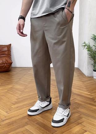 Чоловічі бежеві штани zara carrot fit, нові штани моїми зара м розмір