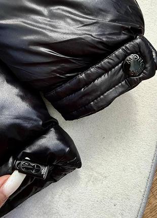 Куртка moncler зимова чорна s, m, l, xl
