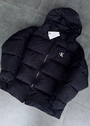 Calvin klein куртка мужская зимняя черная s-xxl