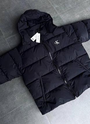 Куртка зимняя мужская calvin klein черная s-xxl