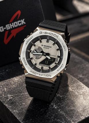Casio g-shock ga-2100 casioak в металі/аксесуари/чоловічий касіо/наручний/спортивний/часы касио джишок/джішок/подарунок