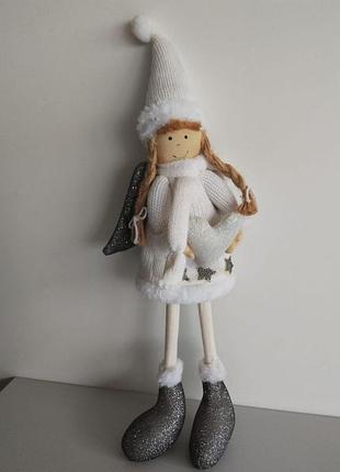 Новогодняя игрушка ангел / рождественский декор гном