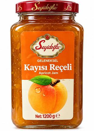Варенье абрикосовое seyido| lu kayısı reçeli 1200 г - традиционное турецкое варенье из абрикосов 35%, турция