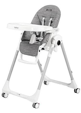 Стільчик для годування peg-perego prima pappa follow me wonder плямостійкий сірий (ih01000000wd53)