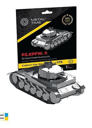Коллекционная модель-конструктор metal time танк pz.kpfw. ii (mt060)