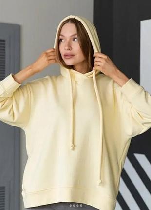 Худі жіноче h&m жовте на тонкому флісі