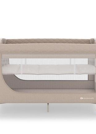 Коляска-манеж kinderkraft leody up beige (kcleodupbeg0000)