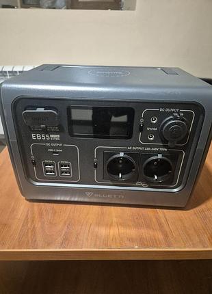 Зарядна станція bluetti eb55 700w 537wh сіра