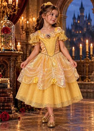 Карнавальний костюм сукня принцеса дісней белль красуня і чудовисько disney princess disney world disneyland resort.