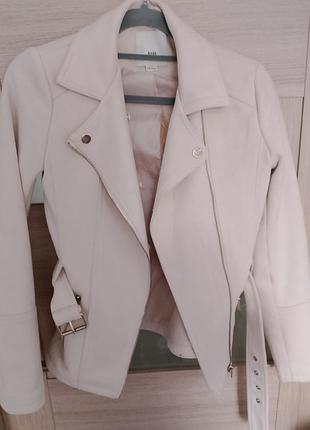 Куртка косуха для дівчинки підлітка river island бежева