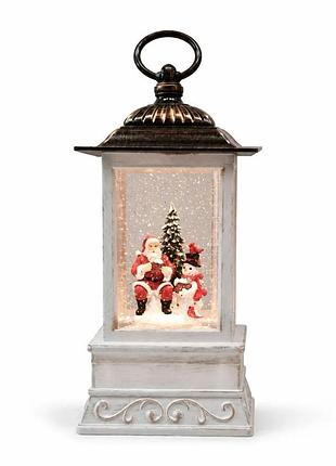 Різдвяний led-ліхтар xmas wdl-24004a із сантою та сніговиком