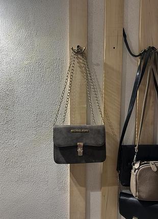 Жіноча сумка michael kors шоколадна прямокутна