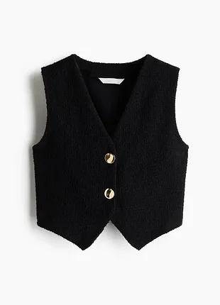 H&amp;m топ с золотистыми пуговицами р м